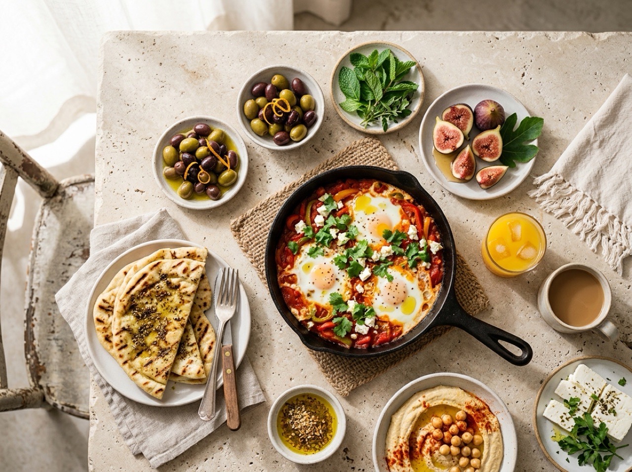 A printed brunch menu design