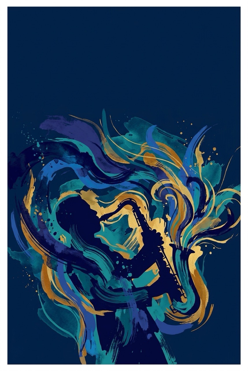 A poster design for a jazz evening