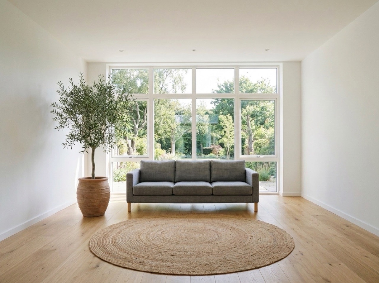 A living room photo after editing